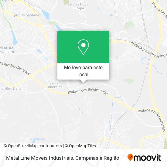 Metal Line Moveis Industriais mapa