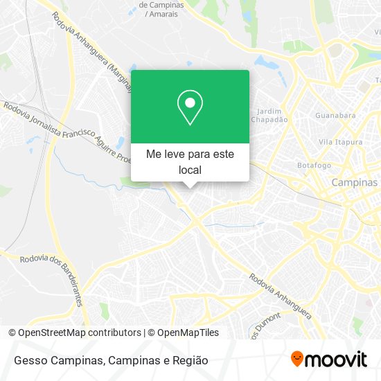 Gesso Campinas mapa