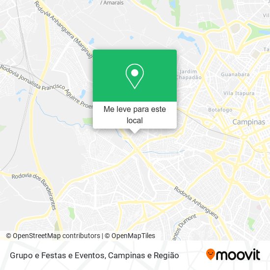 Grupo e Festas e Eventos mapa