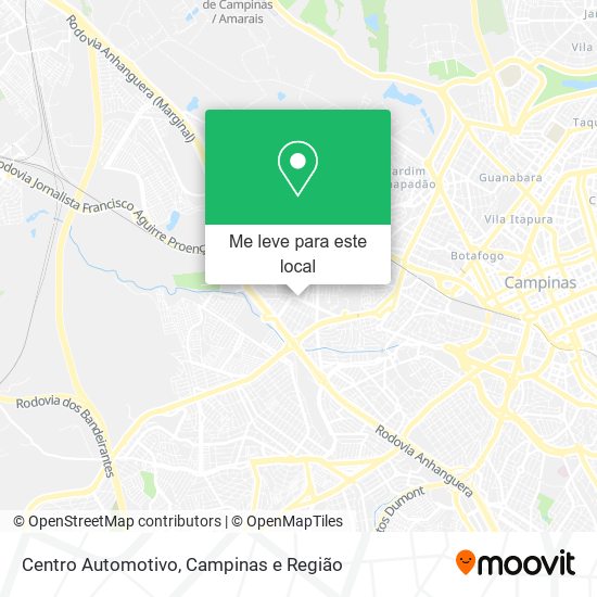 Centro Automotivo mapa