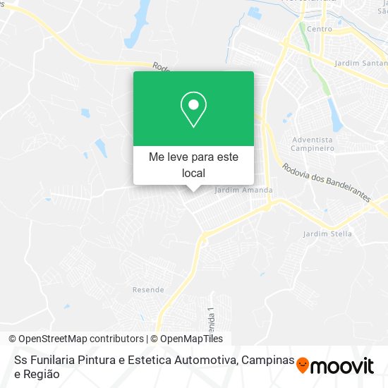 Ss Funilaria Pintura e Estetica Automotiva mapa