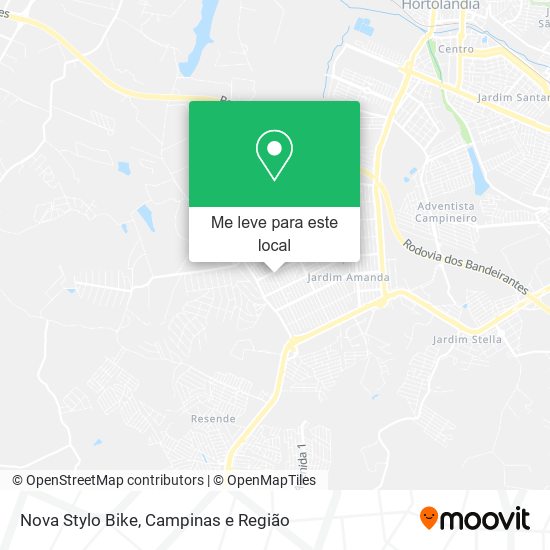 Nova Stylo Bike mapa