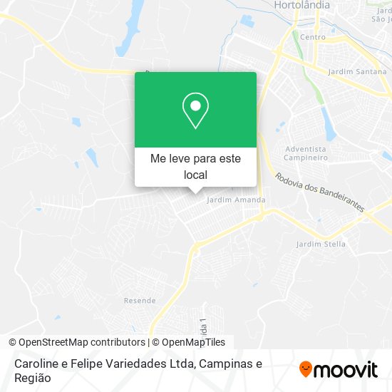 Caroline e Felipe Variedades Ltda mapa