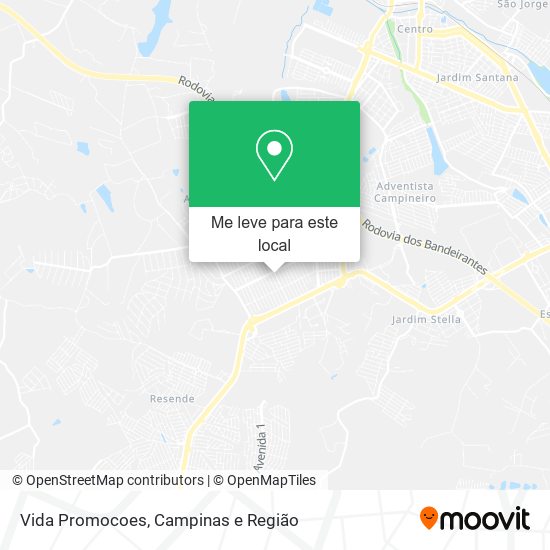 Vida Promocoes mapa