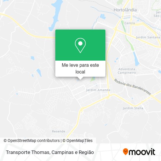 Transporte Thomas mapa