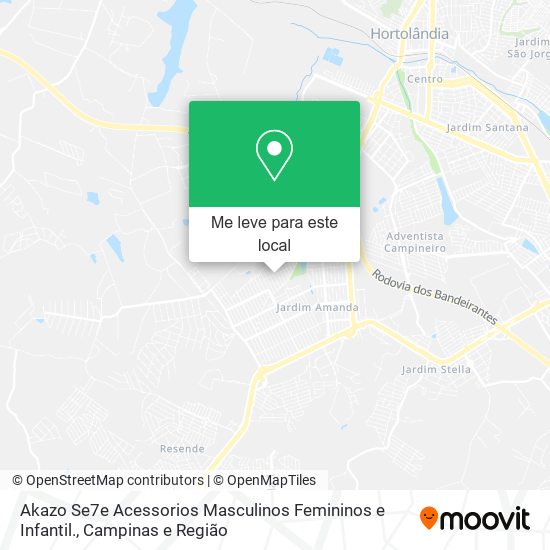 Akazo Se7e Acessorios Masculinos Femininos e Infantil. mapa