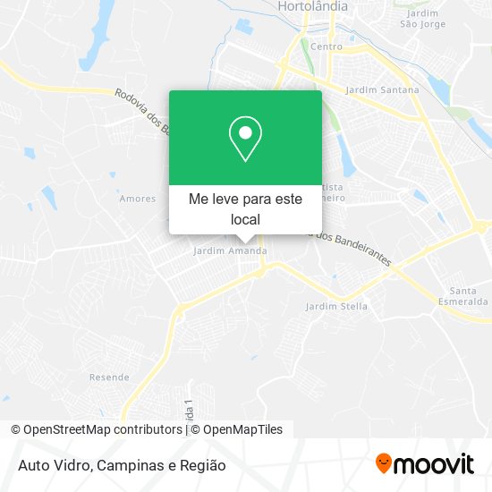 Auto Vidro mapa