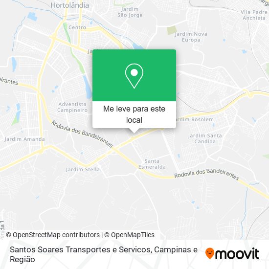 Santos Soares Transportes e Servicos mapa