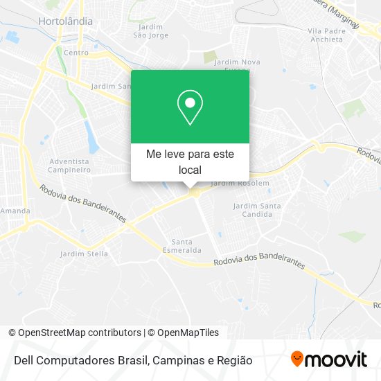 Dell Computadores Brasil mapa