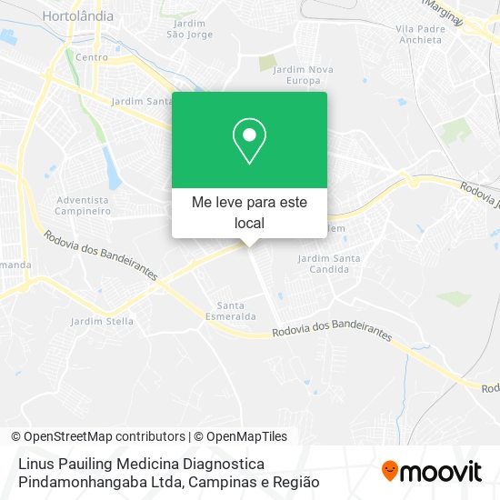 Linus Pauiling Medicina Diagnostica Pindamonhangaba Ltda mapa