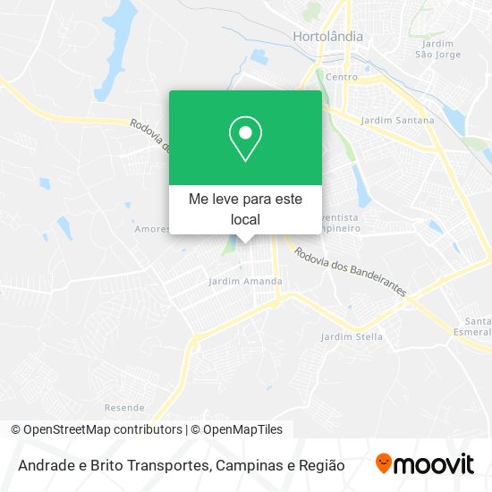 Andrade e Brito Transportes mapa