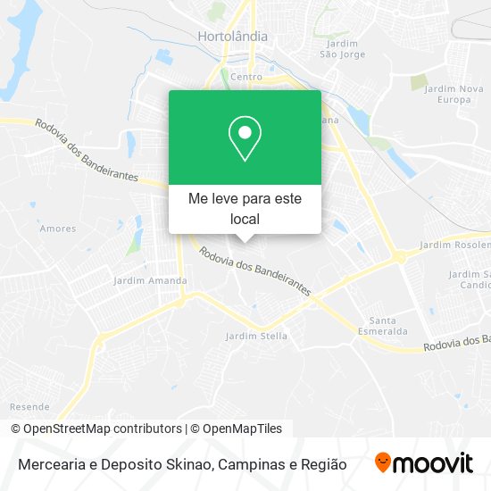 Mercearia e Deposito Skinao mapa