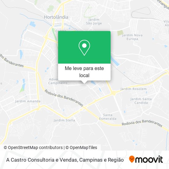 A Castro Consultoria e Vendas mapa