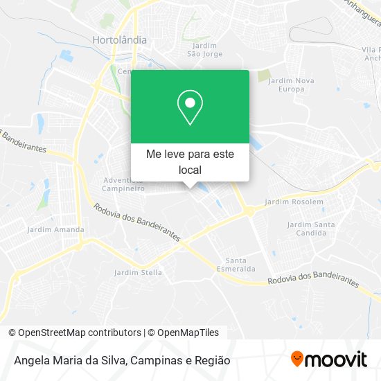 Angela Maria da Silva mapa