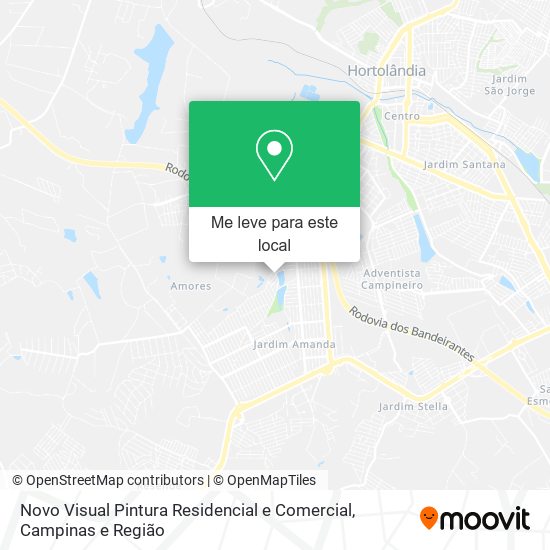 Novo Visual Pintura Residencial e Comercial mapa