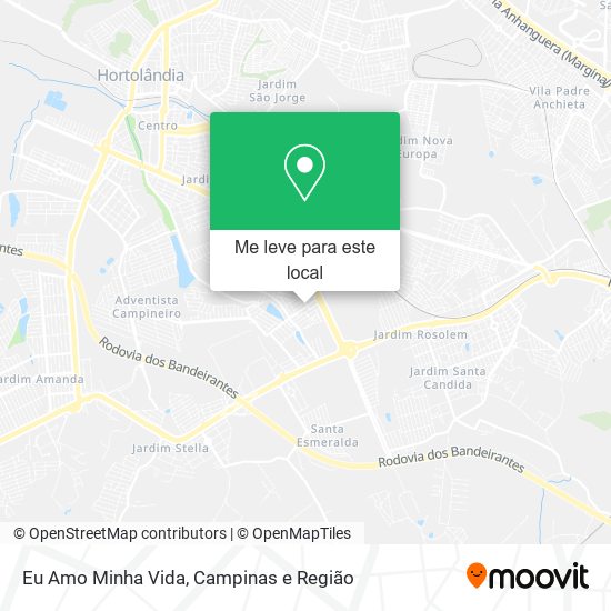 Eu Amo Minha Vida mapa