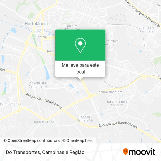 Do Transportes mapa