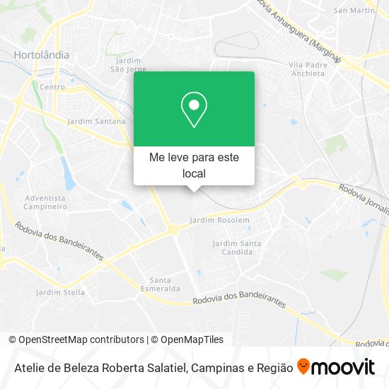 Atelie de Beleza Roberta Salatiel mapa