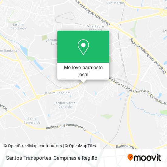 Santos Transportes mapa