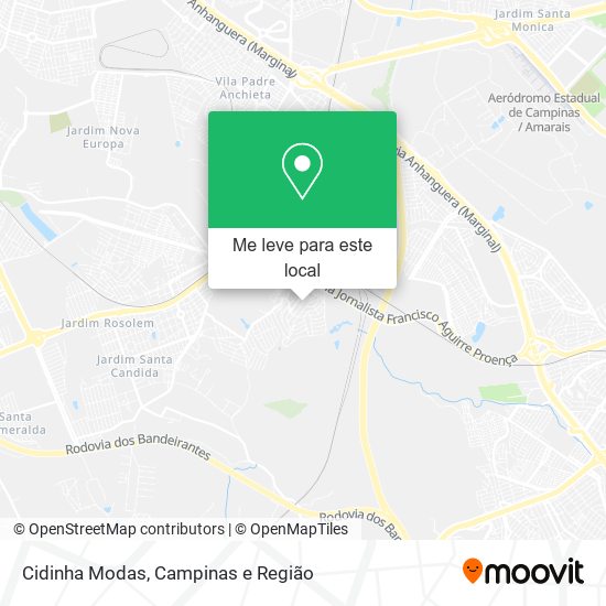 Cidinha Modas mapa