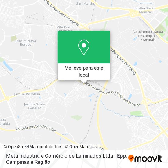 Meta Indústria e Comércio de Laminados Ltda - Epp. mapa