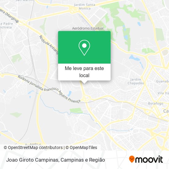 Joao Giroto Campinas mapa