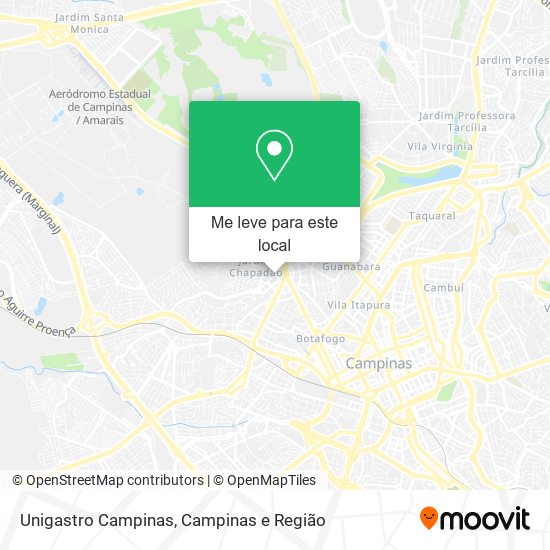 Unigastro Campinas mapa