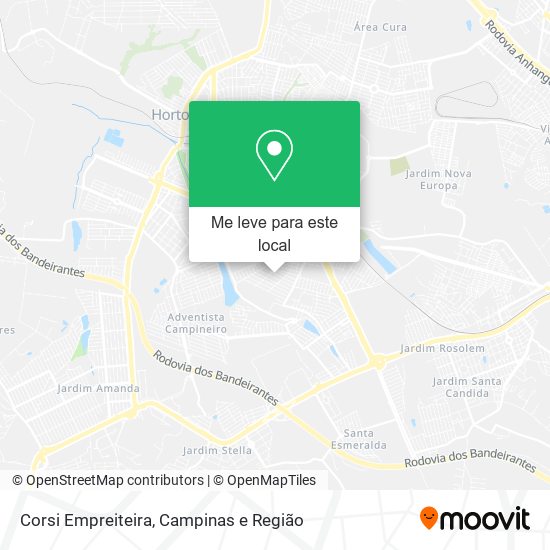 Corsi Empreiteira mapa