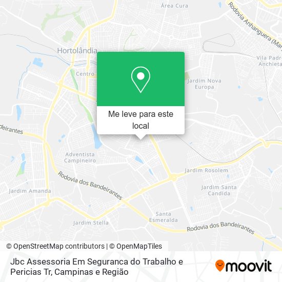 Jbc Assessoria Em Seguranca do Trabalho e Pericias Tr mapa