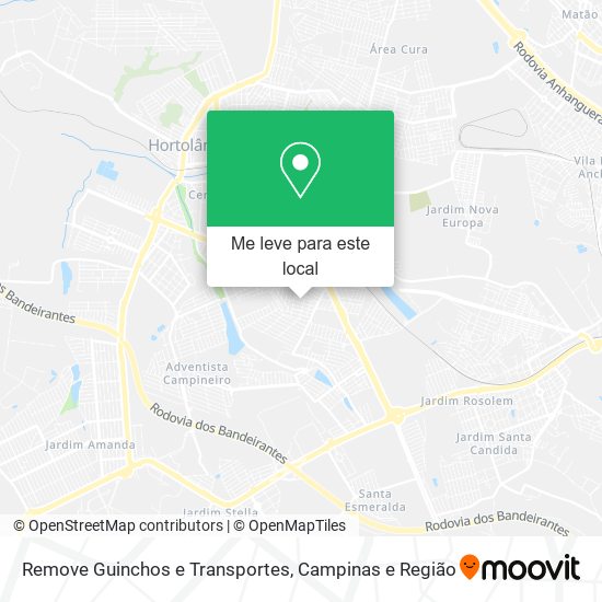 Remove Guinchos e Transportes mapa