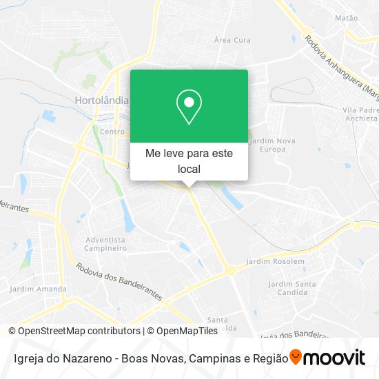 Igreja do Nazareno - Boas Novas mapa