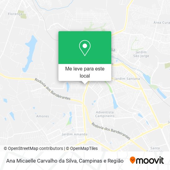 Ana Micaelle Carvalho da Silva mapa