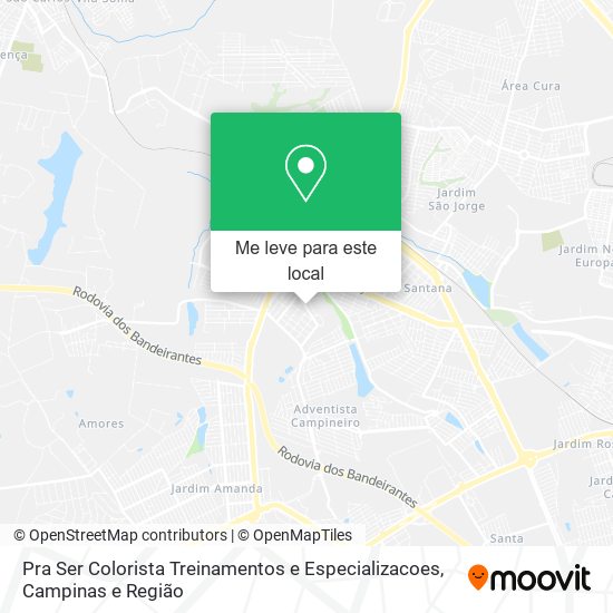 Pra Ser Colorista Treinamentos e Especializacoes mapa