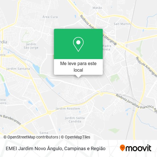 EMEI Jardim Novo Ângulo mapa