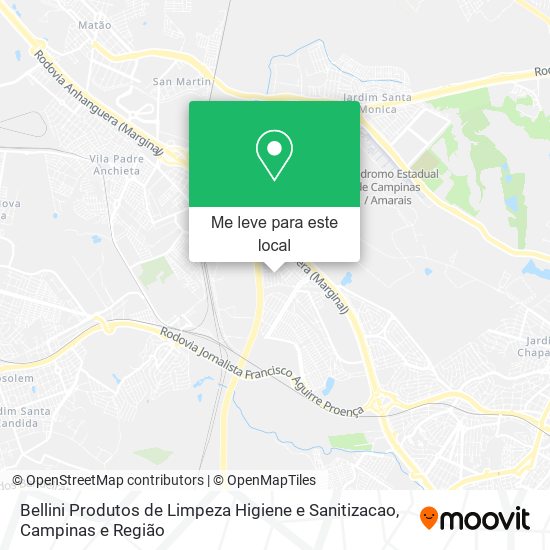 Bellini Produtos de Limpeza Higiene e Sanitizacao mapa