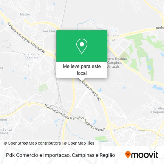 Pdk Comercio e Importacao mapa