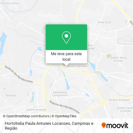 Hortolndia Paula Antunes Locacoes mapa