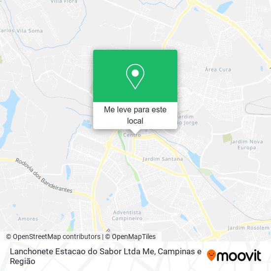 Lanchonete Estacao do Sabor Ltda Me mapa