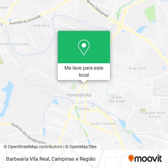 Barbearia Vila Real mapa