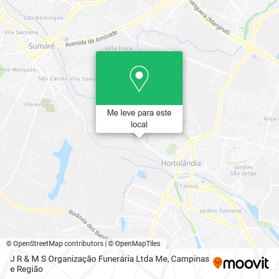 J R & M S Organização Funerária Ltda Me mapa