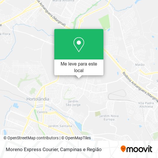 Moreno Express Courier mapa