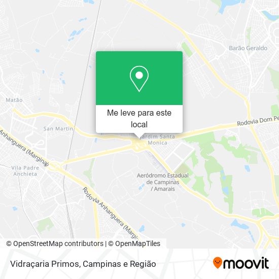 Vidraçaria Primos mapa