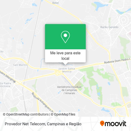 Provedor Net Telecom mapa