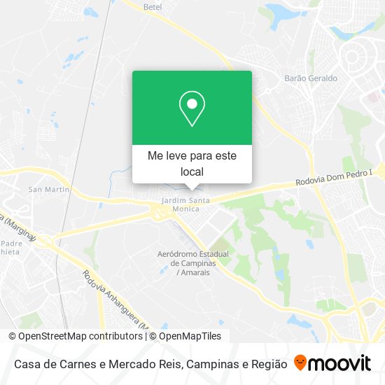 Casa de Carnes e Mercado Reis mapa