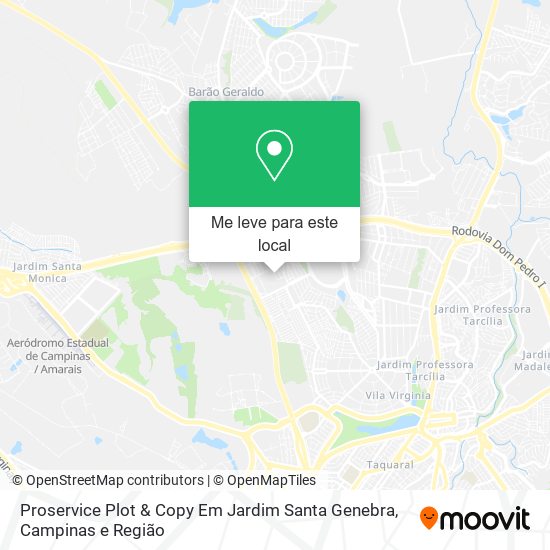 Proservice Plot & Copy Em Jardim Santa Genebra mapa