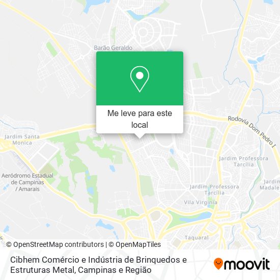 Cibhem Comércio e Indústria de Brinquedos e Estruturas Metal mapa