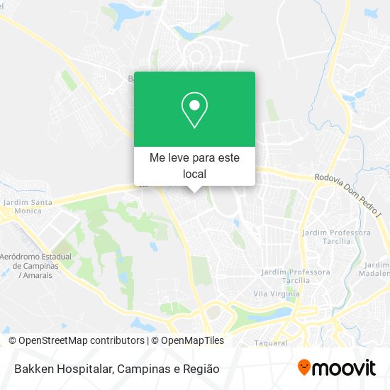 Bakken Hospitalar mapa