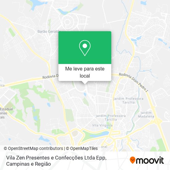 Vila Zen Presentes e Confecções Ltda Epp mapa