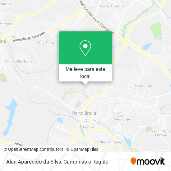 Alan Aparecido da Silva mapa