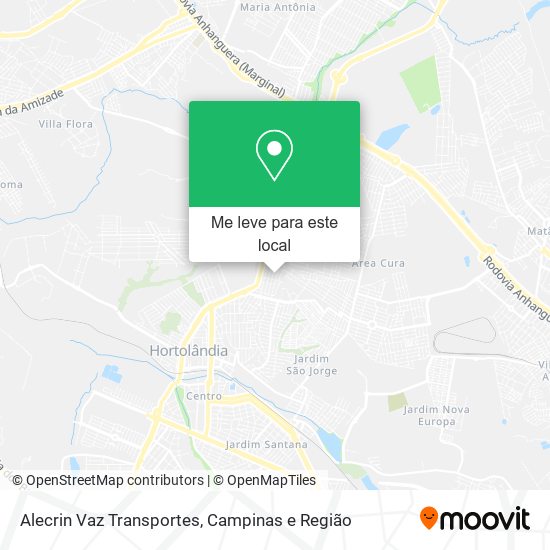 Alecrin Vaz Transportes mapa